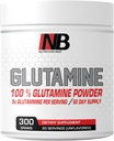 Glutamin pulver 300 gram Unflavored 60 dagers levering 5 gram L-Glutamin per servering