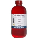 Ekte kolloidalt gull (50 ppm) - 99,99 +% Renhet - 250 ml (8,45 Fl Oz) i en klar BPA-fri plastflaske, 1 greve (pakke med 1)