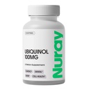 Nuray Ubiquinol 100mg Softgels, aktiv form av coQ10 for kardiovaskulær og tannhelse, Glutenfri immunstøtte, forbedrer lever helse, 30 greve