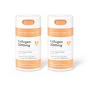Helse ved Habit Collage Supplement 2 Pack (120 Kapsler) - Vitamin C & Vitamin E, 2000 mg, Collage Peptides, Superior Absorpsjon, støtte huden, ikke-GMO, sukkerfri (2 Pack)
