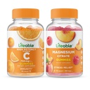 Livbar vitamin C 750mg + magnesium 85mg, Gummies Bundle - Great Tasting, Vitamin Supplement, Glutenfri, GMO Gratis, Chewable Gummy