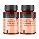 pureclinica Hyaluronsyre 300 mg x 360 tabletter (2 flasker på 180-12 måneders forsyning). Trippel styrke hyaluronsyre. 300% sterkere enn noen annen HLA tablett.