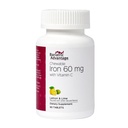 Bariatrisk fordelaktig jern 60 mg med C-vitamin for økt absorpsjon og bruk, lett Digestible for gastrisk bypass og erme gastrogenkirurgi pasienter - Lemon Lime, 90 greve