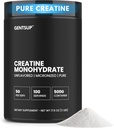 Kreapure Kreatin Monohydrat pulver – ikke-flavorert, 5000 mg, 100 serveringer – Økt muskelvekst, styrke, ytelse og hjerne helse – ikke-GMO, Glutenfri, HPLC Testet, NSF-sertifisert