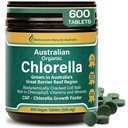 Biogenese Organic Chlorella Tabletter – 600 greve (500mg)  Australian Australian Grown | BioDynamic Cracked Cell Wall | rik på klorofyll, vitaminer og mineraler | støtter energi og immunitet | Vegan Tabletter
