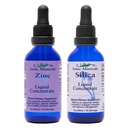 Eidon ioniske mineraler flytende silica & sinkdråper, 2 fl Oz, immunhelse, hudpleie, alle naturlige ingredienser, ingen kunstige farger eller preservativer