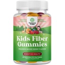Høy Prebiotisk Fiber Gummier for barn - Diett Fiber Kosttilskudd for Digestion & Digestion - Chicory Root Kids Immune Gummies - Ikke-GMO & Vegansk Digestive Kosttilskudd - 60 Count