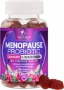 Menopause kosttilskudd for kvinner - 3 milliarder CFU Naturlig Menopause Relief for milde varme blits og nattsweats, PH, Vaginal helse støtte probiotika for kvinner Gummy, Probiotiske Supplement - 120 Gummies