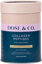 DOSE & CO. Pure Collagen Peptider for hår, hud og negler, uflavorert - 10oz pulver Supplement