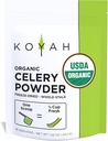 KOYAH - Økologisk USA Grown Celery pulver (1 Scoop = 1/4 Cup fersk): 36 Serveringer, Freeze-Dried, Heltalk pulver