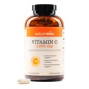 NatureWise Vitamin C 1000mg Kapsler - Ekstra styrke Vegan Vitamin C for daglig antioksidant og immun støtte - Ikke-GMO, USA Produsert - 360 Kapsler[360-dagers forsyning]