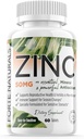 Sink 50mg, (60 tabletter), spesielt formet for sensitiv mage, immunstøtte, hud og hår, Vegan Sink Supplement, Ikke-GMO laget i USA