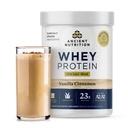 Gamle Ernæring Grass Fed Whey Protein + fett tap blanding, Vanilla kanel, 23g Protein, fremmer fett tap og økt metabolisme, organisk regenerativ A2/A2 melkeprotein,18 serveringer