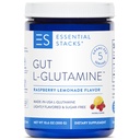 Essential Stacks Gut L-Glutamine pulver - Eksklusivt laget i Norge - ren L Glutamin pulver for Gut Helse (50 Serveringer, bringebær sitronade)