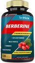 Berberin Extract Capsules, 4 måneders forsyning og ceylon, Melk Thistle, Turmeric, Black Pepper 中 Immune funksjon støtter, vektkontroll kosttilskudd