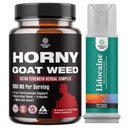 Bundle of Horny Goat Weed for menn med svart Maca Root, Tongkat Ali, Saw Palmetto & Panax Ginseng Extract og Lidocaine Desensibilizing Topical Spray Climax Control - Boost Endurance og Stamina