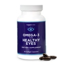 Triglyserid Omega 3 Fiskeolje for sunne øyne – støtter sunne øyne med optimale ingredienser - lett å svelge, Burpless - EPA, DHA, & Omega 7 fettsyrer - 90 greve