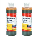 Leder Povidon jodin 10% Prep løsning USP, førstehjelps antiseptisk sår renser, sårvask, antiseptisk såpe (8 fl Oz, pakke med 2)