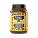 Komplett naturlige produkter Digestive Enzyme Capsules, 550mg, 100ct Plantebasert formel, Organic Capsule Shell, støtter Digestive Balance & Nutrient Absorpsjon
