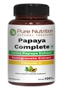Pure Nutrition Papaya Komplett | 120 Caps | Carica Papaya Leaf Ekstrakt med jern, VIT C, VIT A & Folsyre | støtter trombocyt immunitet & digestion ikke-GMO | Glutenfri