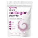 Multi collagen Peptider pulver, 16 Oz (41 Serveringer) - Protein Supplement, Type I, II, III, V, X med Hyaluronsyre, vitamin C og Biotin, Unflavored, lett blander i drikker