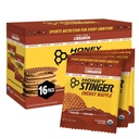 Honning Stinger organiske glutenfri kanel vafler, energi stroopwafel for øvelse, utholdenhet og ytelse, Sportsnæring for hjem og gym, pre og post trening, boks med 16 vafler, 16,96 egg