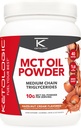 Ketolog MCT olje pulver hazelnut krem (1 LB) – keto kaffe creamer & energistøtte – 41 serveringer av middels kjede triglycerider for fokus og drivstoff