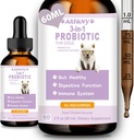 Probiotika for hund - flytende probiotika for hunder Støtte Gut Flora, Digestiv Helse og diarrea- Canine Digestive Enzymes - Allergier og kløende hud relief - Roast Chicken Flavor