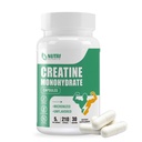 Kreatin Monohydrate kapsler, ren kreatin piller mikronisert for forbedret trening og muskelvekst, lett absorpsjon, ikke-GMO, ikke-flavorert - 210 kapsler
