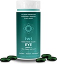 Iwi Life Eye Omega-3, 30 Softgels (30 serveringer), Vegan Plant-basert Algae Omega 3 med EPA + DHA, Sunn Eye & Vision Support Diett Supplement, Krill & Fish Oil Alternativ, Ingen Fiskig Aftertaste