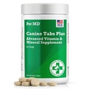 Pet MD - Canine Tabs Plus 365-telling - Avanserte multivitaminer for hunder - Naturlig daglig vitamin og Mineral Næringstilskudd - Liver Flavored Chewable Tabletter