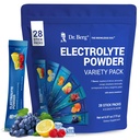 Dr. Berg Sukker Gratis Electrolyte pulver pakker (variety pakke) - daglig elektrolyte drikk blanding - 28 Total Hydration Pouches sukker gratis - Keto Electrolytes pulver pakker Ingen sukker - 7 Delicious Flavors