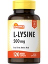 Sundance L-Lysine 500mg | 120 Caplets | Gratis Form Aminosyre | Vegetarisk, ikke-GMO, og Glutenfri Supplement