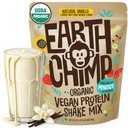 EarthChimp organisk vegansk protein pulver - med probiotika - ikke GMO, Dairy Free, Non Whey, Plant Basert Protein pulver for kvinner og menn, Glutenfri - 26 Serveringer 32 Oz (Vanilla)