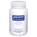Ren innkapslinger Alpha Lipoic Acid 200 mg - 200 mg ALA - Liver & Antioksidant støtte * - for Nerve Helse & Karbometabolisme - Vegan & Ikke-GMO Supplement - 120 kapsler