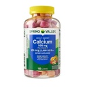 Spring Valley Kalsium 500 mg Plus vitamin D 25 mcg Bone Helse Kosttilskudd Gummies, 100 Count + DRI Store klistremerke.
