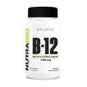 NutraBio Metyl B-12 vitamin Supplement, 2000mcg - fremmer cellulær helse og velvære, 90 grønnsaker kapsler