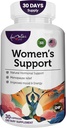 Kvinners støtte Supplement- Natural Hormone Regulation- Menopause Støtte Supplement-Estrogen Rich Supplement- aktive ingredienser piller for å hjelpe balanse hormoner ikke-GMO