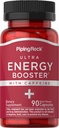 Piping Rock Energi Supplement med koffein | 90 Kapsler | Hurtig release Energi Booster piller | Ikke-GMO, Glutenfri formel