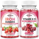Jern Gummies Supplement for voksne og barn | Vitamin B12 Gummies | Bundle