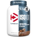 Dymatisering ISO100 Hydrolysert proteinpulver, 100% Whey Isolate Protein, 25 g protein, 5,5 g BCAA, Glutenfri, rask absorbering, lett diading, Gourmet sjokolade, 3 pund (42 serveringer)