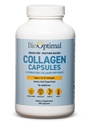 BioOptimal Collagen Peptides Kapsler - Grass-Fed, Pastur-Raised Hydrolysert Protein Supplement for hud, hår, og negler - Ikke-GMO, Null sukker daglige piller for menn og kvinner (180 kapsler)
