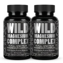 Wild Foods Magnesium Complex Supplement med 7X Forms | Høy absorpsjon, Full Spectrum, Easy Digestion | 500 mg Glycinat, Bisglycinat, Malate, Orotat, Citrat, Taurate | 90 Capsule (Pack of 2)