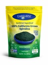 Jordrise Spirulina Naturlig pulver 16oz, Naturlig Premium Spirulina fra California- Vegansk, Glutenfri, Keto Vennlig, Ikke -GMO Super Mat høy i vitaminer og mineraler. (1 LB)
