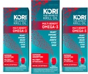 Kori Krill Olje Omega 3 Superior Absorpsjon Olje Supplement, EPA & DHA, 600 mg, 180 Softgels
