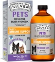 Suverene Silver Pets Immune Support - Colloidal Silver, Bio-Active Silver Hydrosol, for hunder og katter, 10 ppm, Flytende Twist Top, 16 Fl Oz, (473 ml)