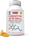 ANDREW LESSMAN Coenzym Q-10 100 mg 30 Kapsler - essensielt for energiproduksjon og optimal sentral organfunksjon, Anti-Oxidant støtte, utslitt av aldring, Plus B-Complex. Lett å svelge kapsler