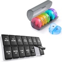 2 pakke ukentlig Pill Organizer 7 dag 2 ganger om dagen, Sukuos store daglige pille boks for piller/vitamin/Fish Oil/Supplements, BPA gratis piller, lett å rengjøre