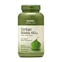 GNC Herbal Plus Ginkgo Biloba 60 mg Supplement, Vegetarisk, støtter mental Sharpness, 300 serveringer