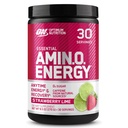 Optimum Ernæring Amino Energi - Før trening med grønn te, BCAA, Aminosyrer, Ketovennlig, Grønn Kaffe Ekstrakt, Energipulver - Jordbær Lime, 30 Servering (Packing May Vary)